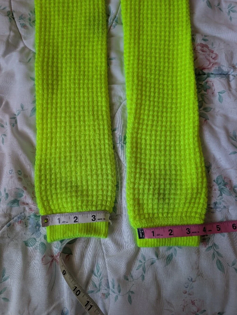 Neon Yellow American Apparel Leg Warmers
